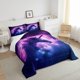 thumbnail image 4 of Juego de cama Outer Space Unicorn Comforter Unicorn Glitter Quilted Duvet Set, 4 of 7