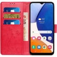 thumbnail image 6 of Compatible with Samsung Galaxy A14 5G Case Glitter with Card Holder Flip Wallet Phone Case for Women Crystal Butterfly Shockproof Protective Case for Samsung Galaxy A14 5G,Red GY, 6 of 12