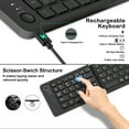 thumbnail image 6 of RONY Foldable Wireless Bluetooth Keyboard: Portable Folding Travel Keyboard for iPhone iPad Mac Android Windows iOS (Black), 6 of 12