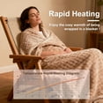 thumbnail image 5 of Heated Blanket Electric Blanket Throw 50''X60'' ,Soft Bubble Fleece Fast Heating Electric Blanket,Heating Blanket with 8 Heat Levels 1-12 Hours Auto-Off Overheat Protection, Machine washable，FCC Cert, 5 of 11