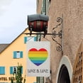 thumbnail image 2 of Love is Love Rainbow Pride Garden Flag, LGBTQ Pride Flag, Gay Pride Front Porch Decor, Outdoor Indoor Decorations 12 x 18 inch, 2 of 7