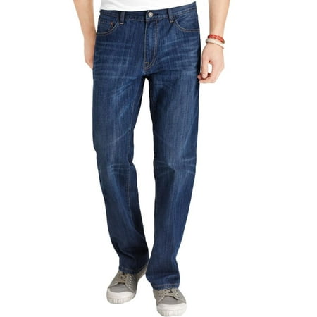 IZOD - Izod Mens Denim Relaxed Fit Straight Leg Jeans - Walmart.com