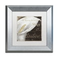 thumbnail image 2 of Trademark Fine Art "Fleurs Blanc I" Canvas Art by Color Bakery White Matte, Silver Frame, 2 of 4