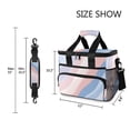 thumbnail image 3 of FORMRS Insulated Cooler Bag 24 Cans Capacity Soft Leakproof Lunch Box with Side Pockets, Abstract Blue, 3 of 7