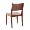 thumbnail image 4 of Pemberly Row Transitional Set of Two Wood 18" Dining Chairs in Brown, 4 of 9