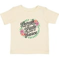 thumbnail image 3 of Inktastic Though She Be but Little She is Fierce with Flower Circle Illustration Girls Baby T-Shirt, 3 of 5