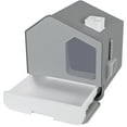 thumbnail image 2 of SuperDeal Cat Litter Box with Litter Mat and Scoop Extra Large Odor Control Easy Clean Gray, 2 of 5