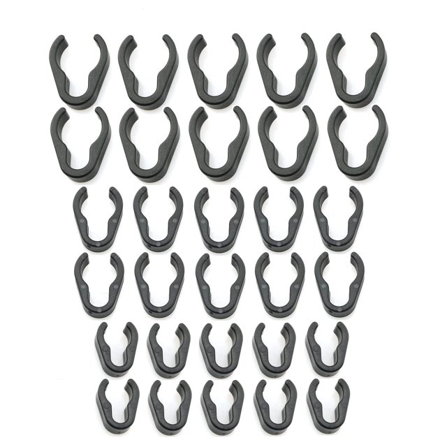 Clips para cables de micrófono Mateda, 30 unidades, clips universales para micrófono