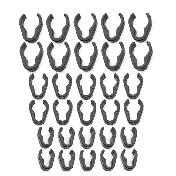 Clips para cables de micrófono Mateda, 30 unidades, clips universales para micrófono