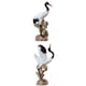 thumbnail image 1 of 2x Estatua Crane Chic Regalo Coleccionables Para Balcón Bonsai Soledad Estatua en forma de grulla, 1 of 6