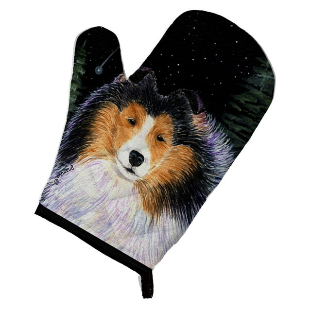 Carolines Treasures SS8491OVMT Starry Night Collie Oven Mitt