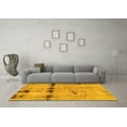 thumbnail image 3 of Ahgly Company Machine Washable Indoor Rectangle Abstract Yellow Modern Area Rugs, 2' x 3', 3 of 4