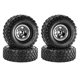 thumbnail image 2 of Juego de ruedas y neumáticos RC CUTICAT 4 piezas Neumáticos de coche trepador de control remoto Negro, 2 of 8