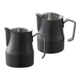 thumbnail image 3 of Espumador de leche de acero inoxidable para capuchino, chocolate caliente, barra de cocina Negro 500ml Negro 350ml, 3 of 9