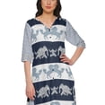 thumbnail image 3 of Moomaya V Neck Kurta With Loose Palazzo Set For Women Printed Ethnic Clothing, 3 of 6