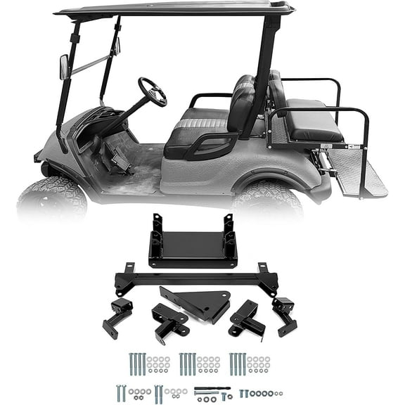 Kojem 4" Block Lift Kit for 2007-2021 Yamaha Golf Cart G29 Drive Model Black