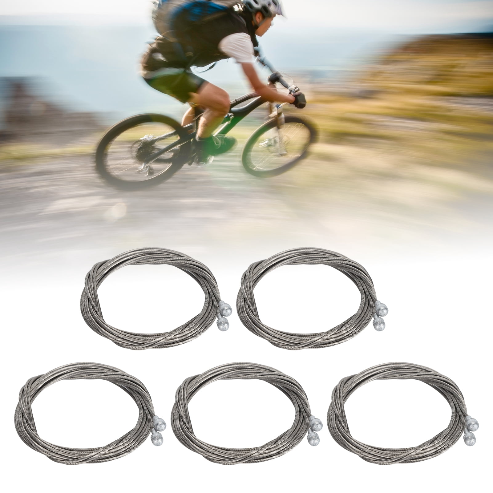 Câble De Frein Dioche 3 M – Gaine Caoutchouc, âme Acier Spiralé, Diamètre 4 Mm, Pour Vélo Route Ou VTT, Couleur Blanc