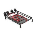 thumbnail image 1 of Roof Rack Luggage Carrier With 4 Round LED Lights Lamp Universal Car Truck Basket TAMIYA CC01 AXIAL SCX10 RC4WD, 1 of 8