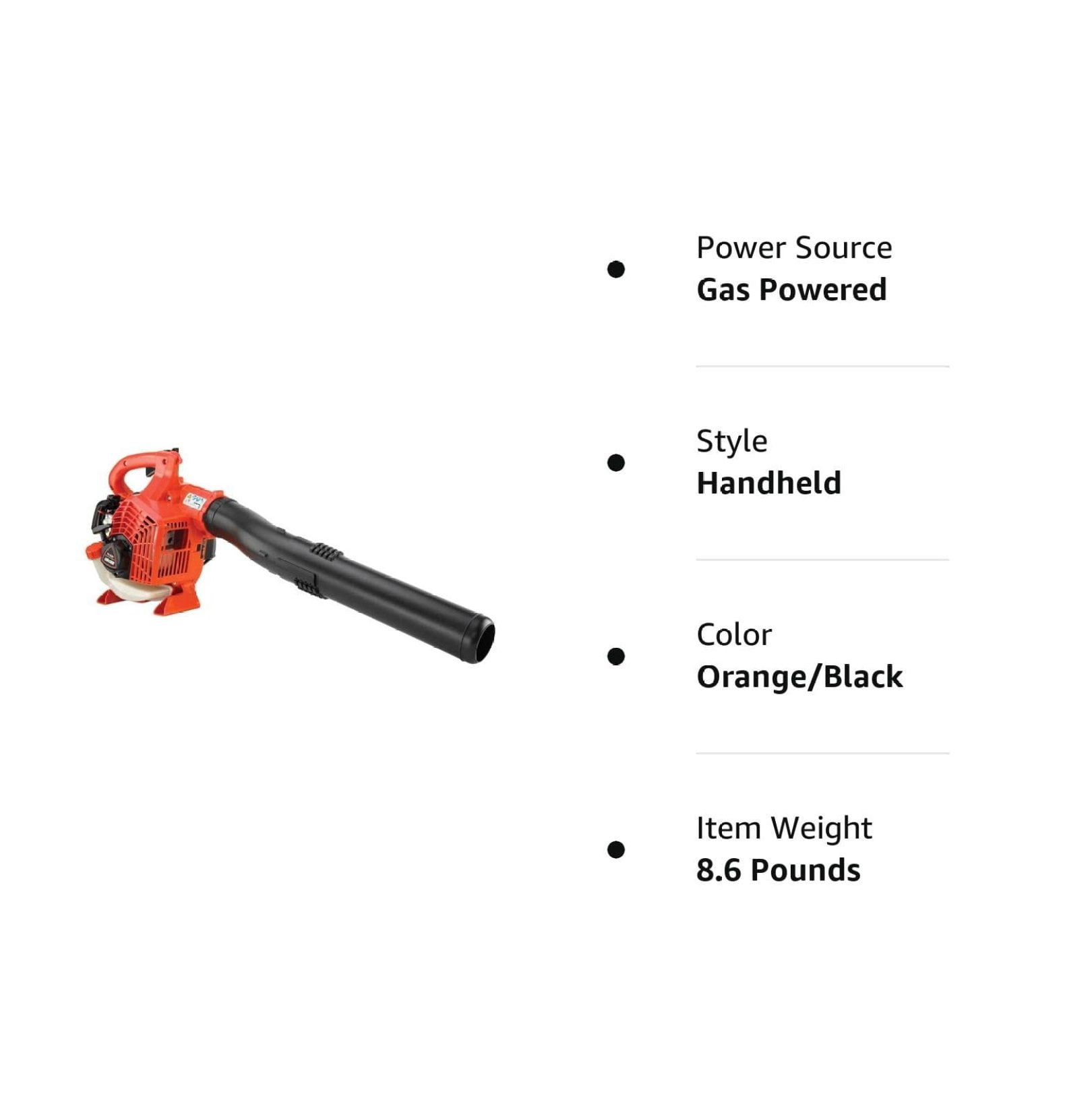 Echo PB-2520 170 MPH 453 CFM 25.4 cc Gas Engine Heavy Duty Durable Handheld Light Weight Leaf Blower