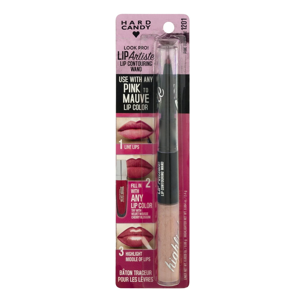 Hard Candy Lip Artiste Lip Contouring Wand, 1201 Pink to Mauve, 0.084