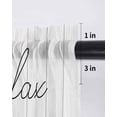 thumbnail image 6 of Green Eucalyptus Leaves Tier Curtains 45 Inch Length,Sheer Curtains for Bedroom Living Room,Summer Botanical Vintage Wooden Rod Pocket Voile Drapes Kitchen Curtains Small Window 27.5"x45" 2 Panels, 6 of 7