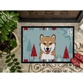 thumbnail image 3 of Caroline's Treasures BB1721JMAT Winter Holiday Shiba Inu Door Mat, Indoor Rug or Outdoor Welcome Mat 24x36 Doormat , 24H, 3 of 4
