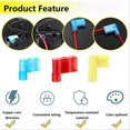 thumbnail image 4 of 80Pcs Right Angle Spade Connector 22-18/16-14/12-10AWG, 4 of 5