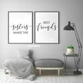 thumbnail image 2 of Sisters Make The Best Friends, Set of 2 Posters, Minimalist Art, Typography Art, Bedroom Wall Decor, 2 of 4