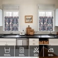 thumbnail image 4 of Pioneer Kitchen Curtains and Valance Set 24 Inch Tier Art Watercolor Flower Curtains Small Drapes for Cafe Living Room Bathroom Farmhouse 3 Pieces Set Rod Pocket, 4 of 6