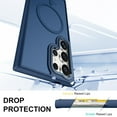 thumbnail image 3 of Magnetic Designed for Samsang Galaxy S23 Ultra Case [Military-Grade Drop Tested] [Compatible with Magnet] Slim Frosted Case for Galaxy S23 Ultra Case Phone Case (6.8"), Blue, 3 of 12