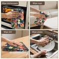 thumbnail image 5 of 4 Pcs Funny Kitchen Towels,Pioneer Flower Floral Print Pattern Microfiber Dish Towels,Kitchen Tea Towels,Kitchen Towel Set (18" X 26"), 5 of 7