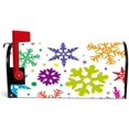thumbnail image 2 of Coolnut Mailbox Covers, Magnetic Standard Size Colorful Snowflakes Seasonal Mail Wraps for Home Outdoor Decor, 20.7"x18.03", 2 of 5