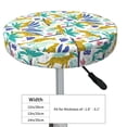 thumbnail image 2 of Goofa Summer Leopard Printed Stool Covers Round, Waterproof Round Bar Stool Covers Anti-Slip Round Bar Stool Seat Cover with Elastic Bands Durable -13 inch, 2 of 7