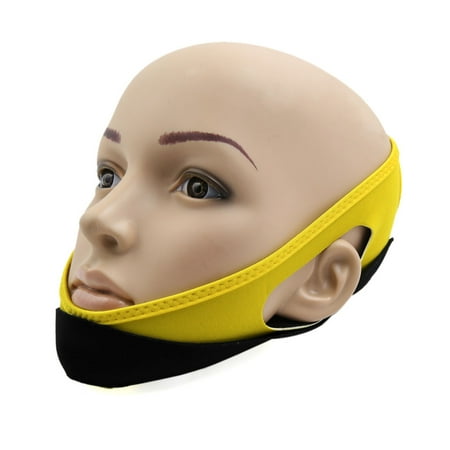 Shaping Facial Lift - Yellow Neoprene Facial Beauty Chin Cheek Lift Up Shaping Strap Face Firming Band