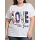 thumbnail image 1 of Words Floral Regular Size Picnic Novelties Top Tees Unisex Supplies Comfortable Comfy New Arrivals Sporty Career Marathon T Shirt Wedding Women Under Shirt Absorb Sweat Art New Arrivals Gift, 1 of 7
