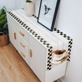 thumbnail image 4 of Coffee Wood Grain Retro Lattice Table Runner Home Wedding Table Flag Mat Centerpieces Decoration Party Dining Long Tablecloth, 4 of 6