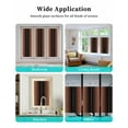thumbnail image 6 of Window Privacy Film, Burnt Orange Black Ombre UV Sun Blocking Window Tint Film Heat Control One Way Blackout Window Film, Modern Abstract Gradient Color Art Non Adhesive Static Cling 35.4x78.7 In, 6 of 7