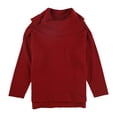 thumbnail image 1 of Style & Co. Womens Ribbed Turtleneck Knit Sweater, Red, Plus Size, 0X, 1 of 1