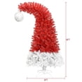 thumbnail image 4 of 6FT Christmas Tree, Pre-lit Christmas Tree Bendable Santa Hat with 300 Warm White Lights and 1250 Branch Tips, Artificial Christmas Tree Fake Xmas Tree for Home Festive Party Holiday, Red, 4 of 7