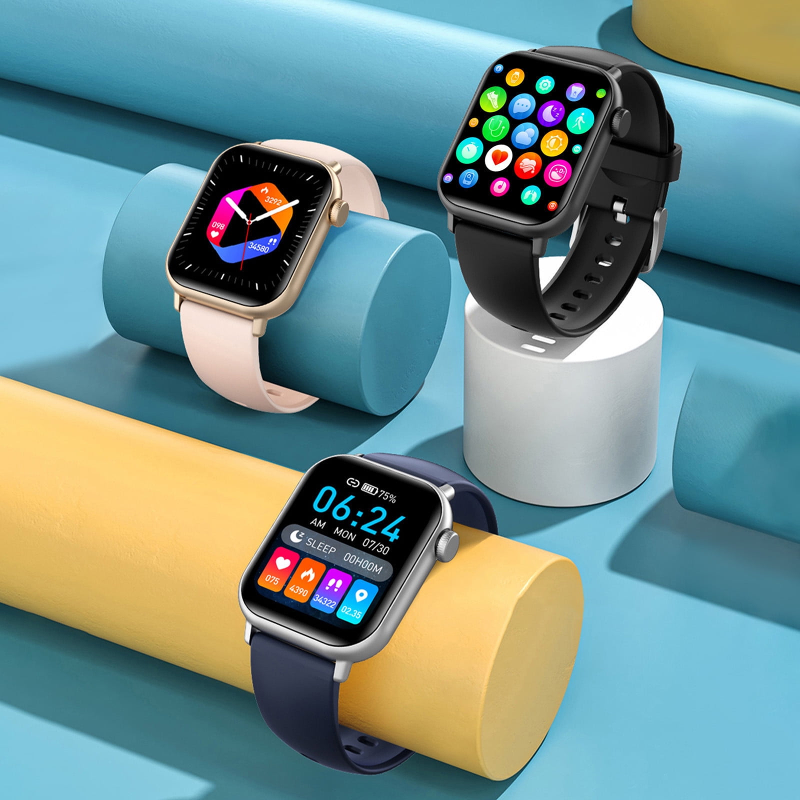 Sentmoon Electronics Gadgets Smart Watch Multi Function Health Monitoring Long Standby 1.81Inchs Full Touchs Screen Metal Case IP67 Waterproofs