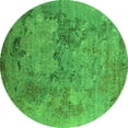 thumbnail image 1 of Ahgly Company Indoor Round Oriental Green Industrial Area Rugs, 7' Round, 1 of 4