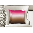 thumbnail image 4 of Ambesonne Ombre Throw Pillow Cover 2 Pack, Simplistic Abstract, 16", Hot Pink Chocolate, 4 of 6