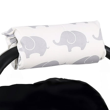 Grey Elephant Car Seat and Baby Carrier Cushion by The Peanut