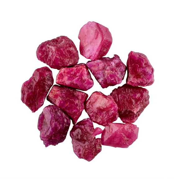 Natural AA Raw Burmese Ruby Rough Rock Gemstone, Chakra Healing Energy Birthstone Crystal for Jewelry Making Supplies, Birthday Gift, Wire Wrapping DIY Crafts, Wholesale Bulk Gemstones 50 carats