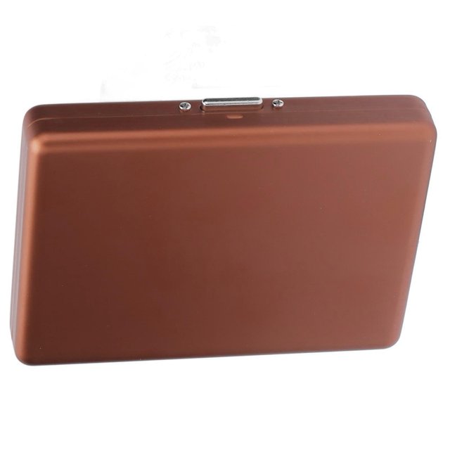 Caja de Cigarrillos aleación a Prueba de Polvo Aleación de Aluminio Clip para Monedas Caja de Folio Posición de la Tarjeta Metal para Soporte Caja de Tarjetas Caja de ANGGREK Otros