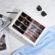 thumbnail image 3 of Estuche para Gafas, Organizador para Gafas de Sol Vitrina de Cuero Sintético 2 Capas Cajones para Almacenamiento de Gafas Anteojos Ventana Vidrio Transparente Regalo Unisex -18 Ranuras, Blanco, 3 of 7