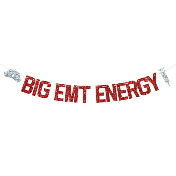 Banner Zatain Big EMT Energy para la fiesta de graduación de EMT