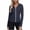 Navy, variant on Shirts for Women Trendy Cotton Women's Zip-Front Long Sleeve Jacket with Cinched Waist and UPF Sun Protection Pink M