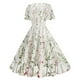 thumbnail image 1 of Puntoco Vestido Bordado De Moda De Verano Para Mujer, Vestido De Manga Corta Con Cuello Redondo, Blanco Xxl,Regalos Para Mujer Joven, 1 of 6
