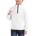 thumbnail image 6 of Ruyang Boys Half Zip Sweatshirt School Preppy Quarter Zip Pullover Tops Spring Long Sleeve Trendy Athletic Sweatshirts, 6 of 9